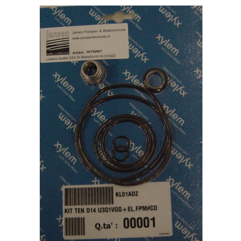Lowara sealkit CEA N Widia/sic/vit KL01ADZ