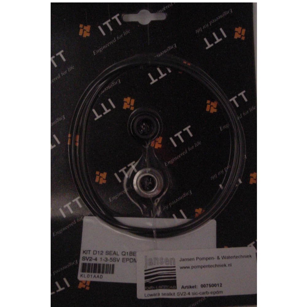 Lowara sealkit SV2 en SV4 sic-carb-epdm