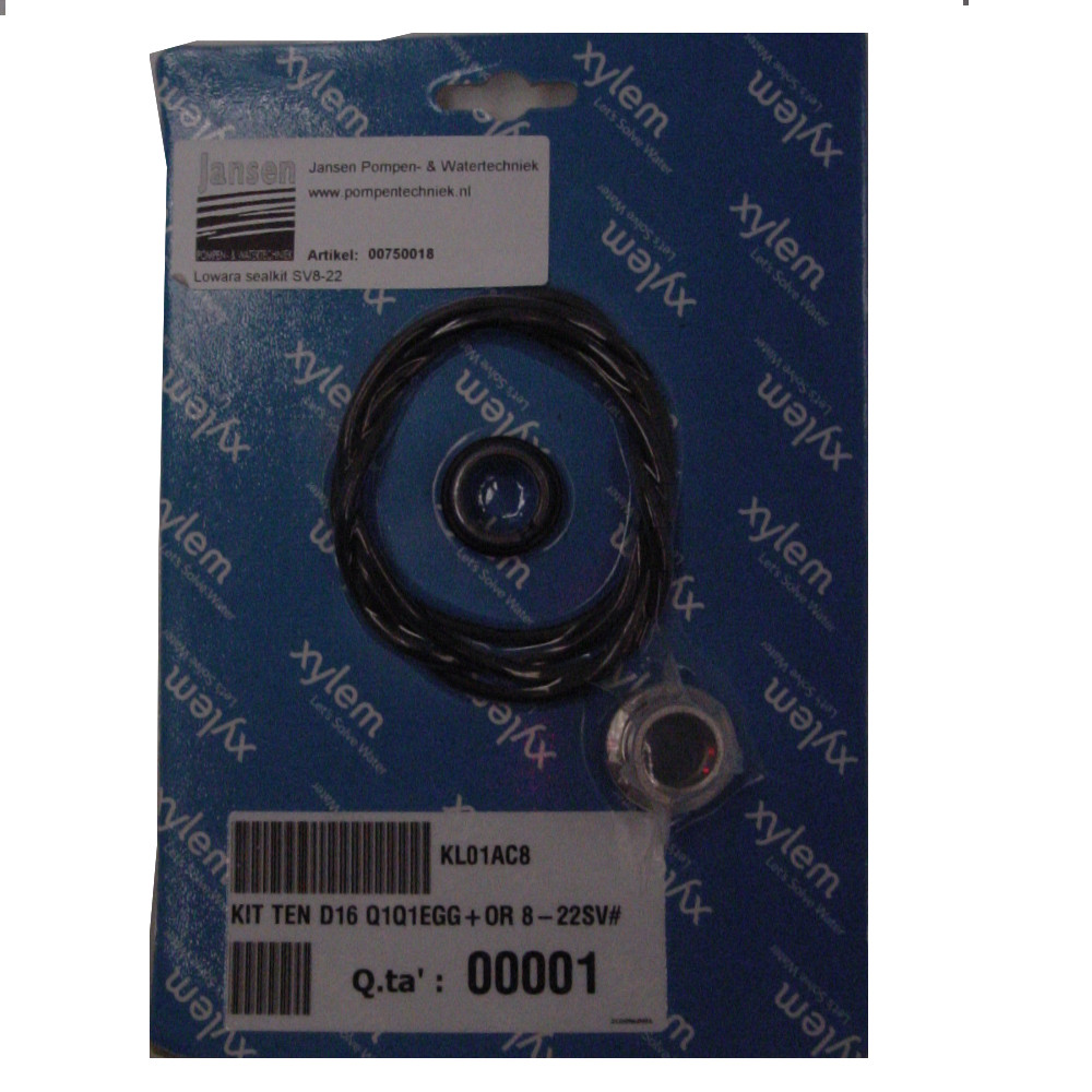 Lowara sealkit SV8 t/m 22 KL01AC8  Q1Q1E