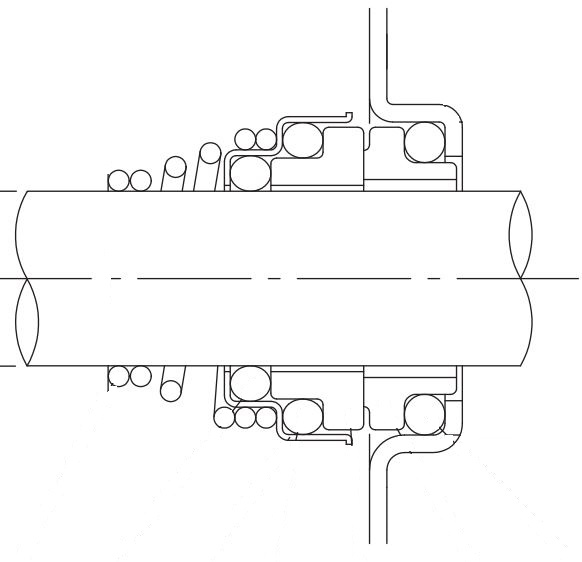 Ebara mechanical seal DWO DWC Sic-Sic-Viton