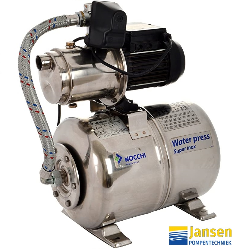 Nocchi Waterpress superinox 60/50 C RVS hydrofoorset